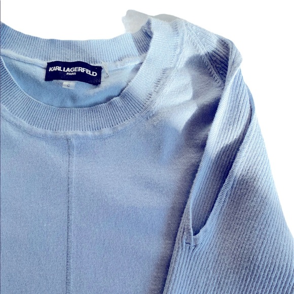 Karl Lagerfeld Sweater in Blue, Sz. Medium - Picture 5 of 8